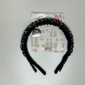 NWT black & white 2 pack headbands